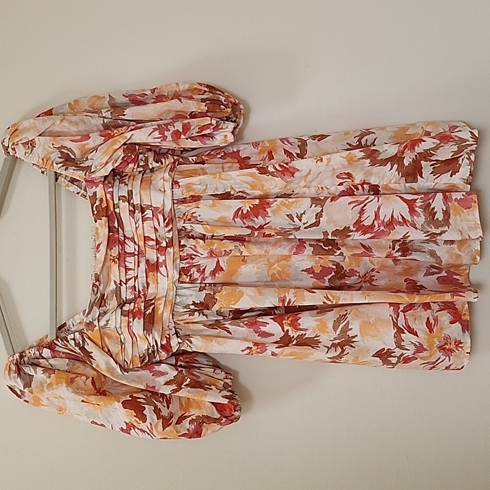 Abercrombie and Fitch Baby Doll Floral Puff Sleeve Mini Dress Size SP - Picture 3 of 16